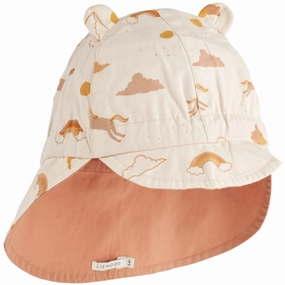 LIEWOOD Dream / Ecru Gorm Reversible Sun hat With Ears