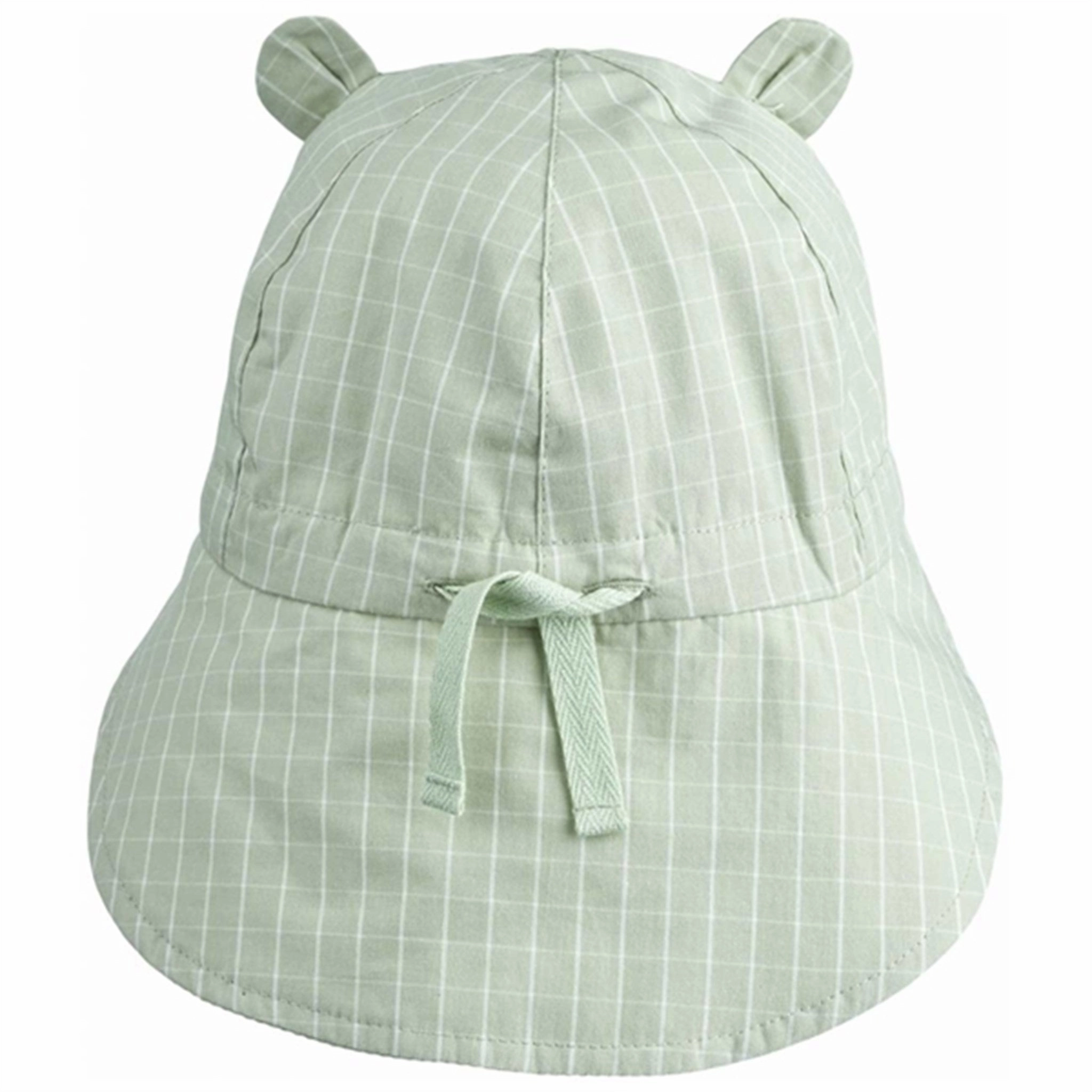 Liewood Gorm Reversible Seersucker Sun Hat Dusty Mint/Creme De La Creme