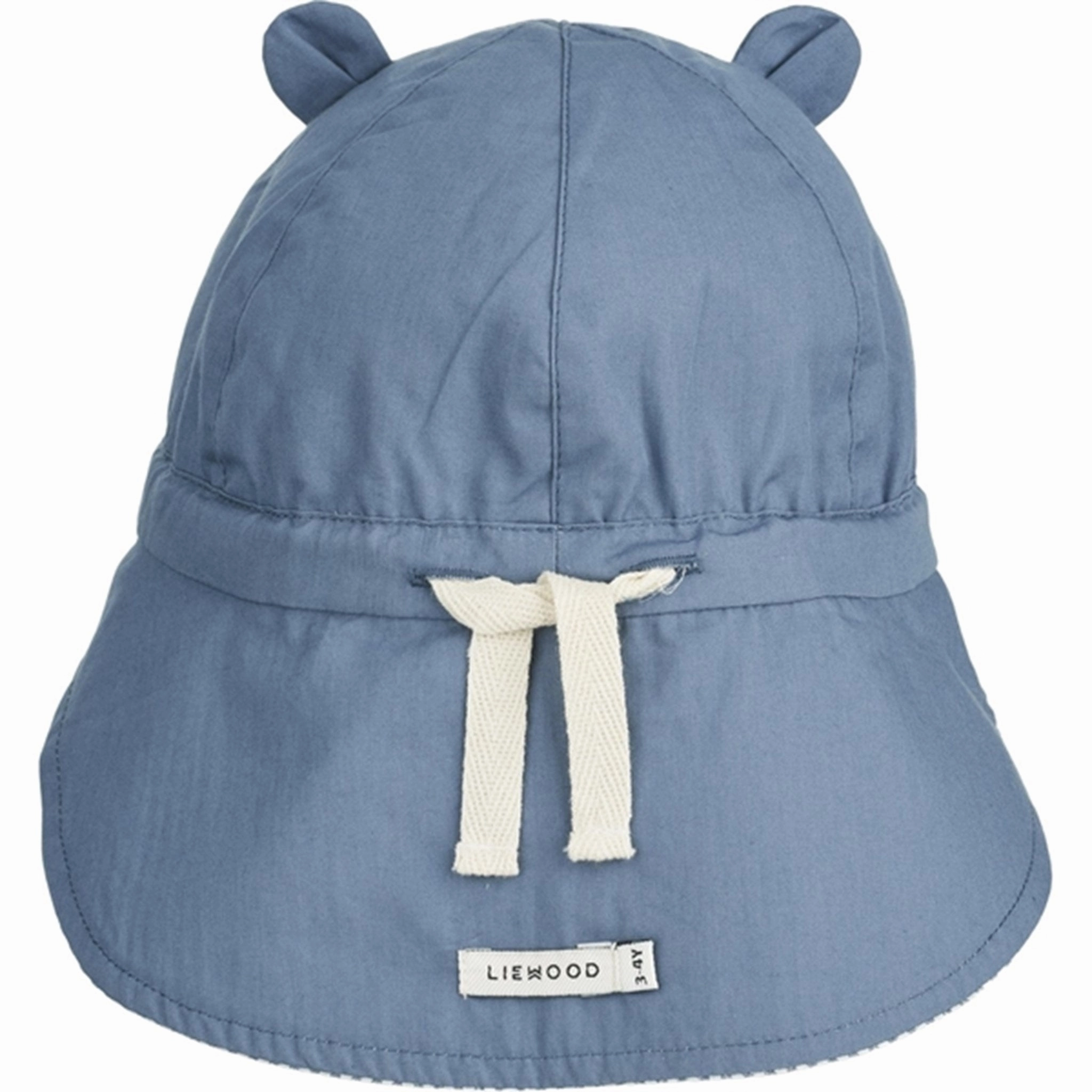 Liewood Gorm Sun Hat Stripe Blue Wave/Creme De La Creme