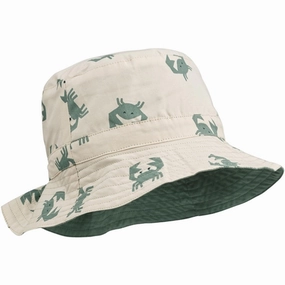Liewood Sander Reversible Sun Hat Crab Sandy Pepppermint