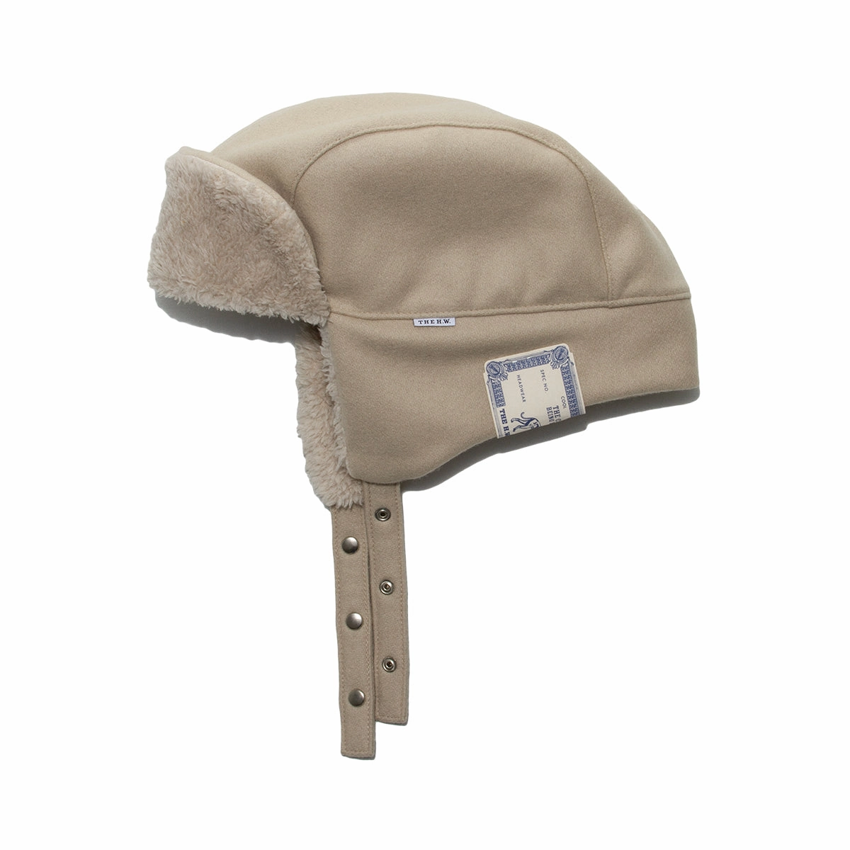 LIGHT MELTON FLIGHT CAP - Beige