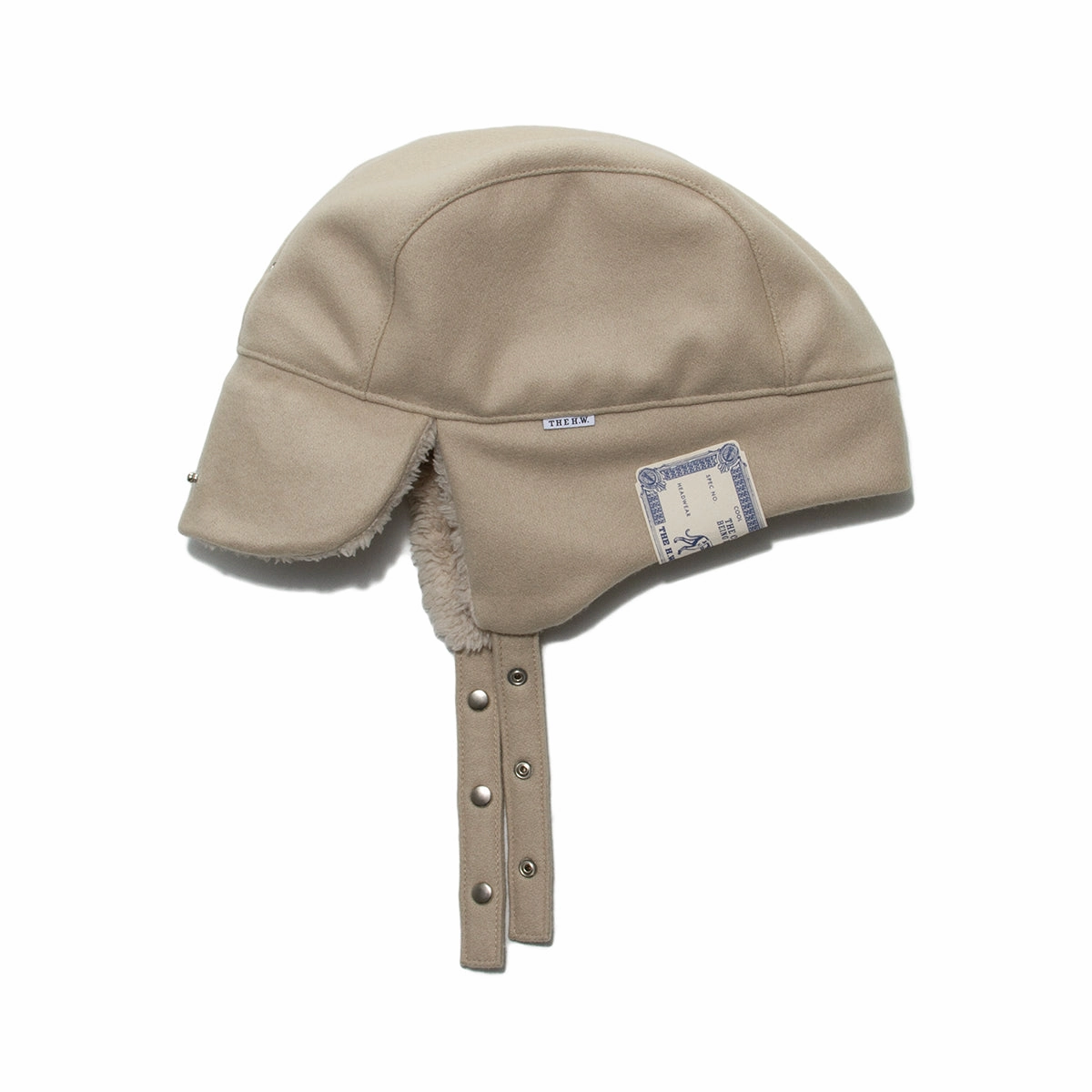 LIGHT MELTON FLIGHT CAP - Beige