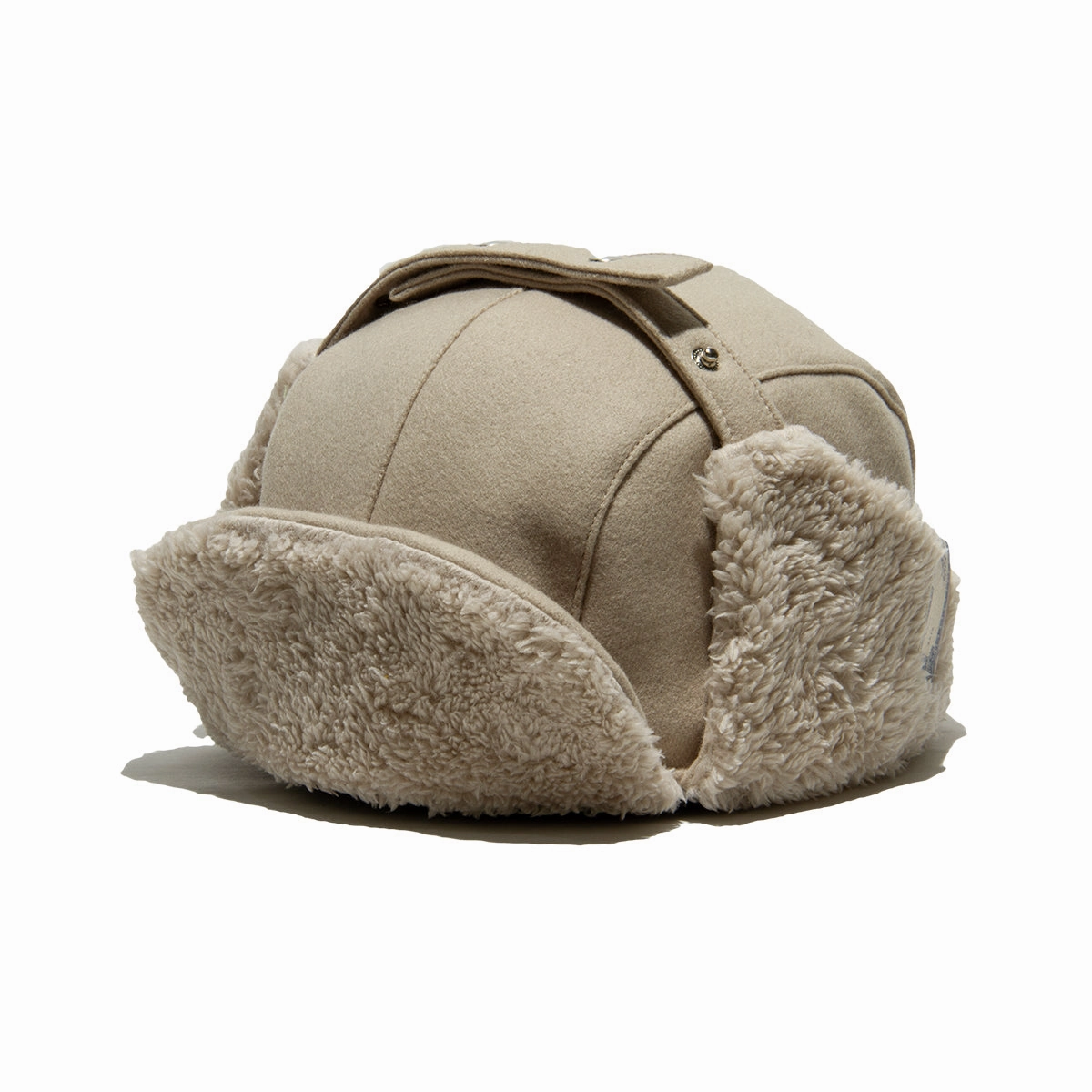 LIGHT MELTON FLIGHT CAP - Beige
