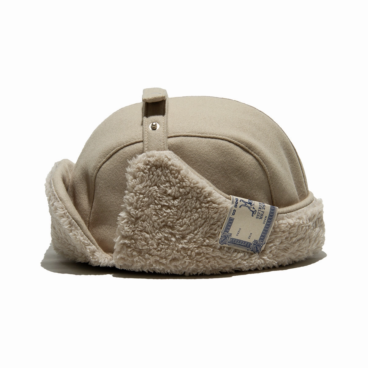 LIGHT MELTON FLIGHT CAP - Beige