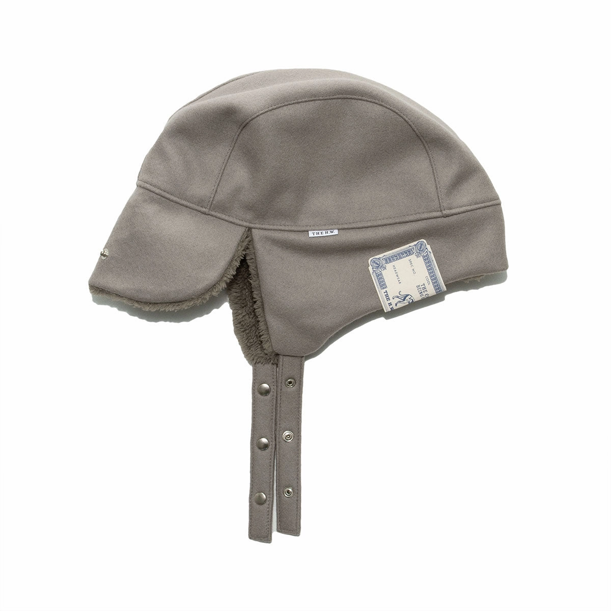 LIGHT MELTON FLIGHT CAP - Gray
