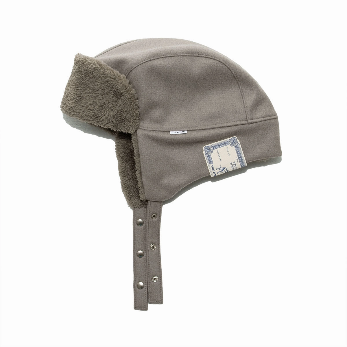 LIGHT MELTON FLIGHT CAP - Gray