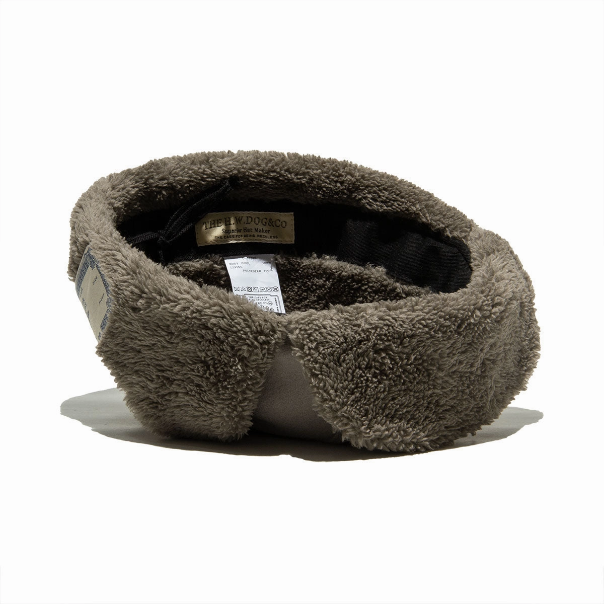 LIGHT MELTON FLIGHT CAP - Gray