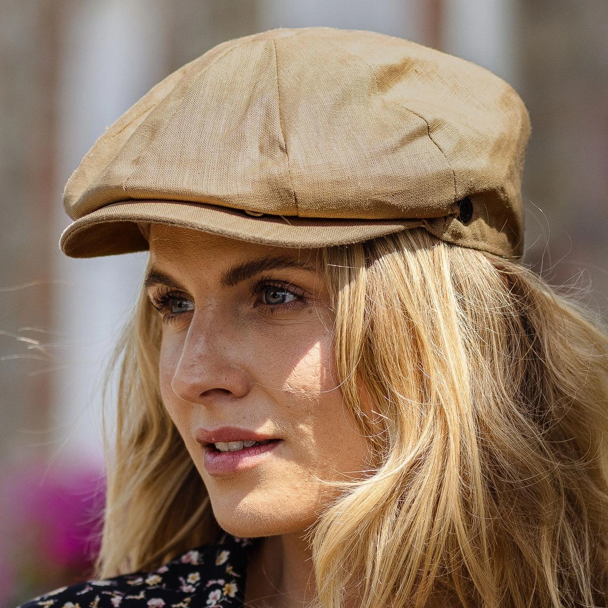 Linen and Cotton Newsboy Cap