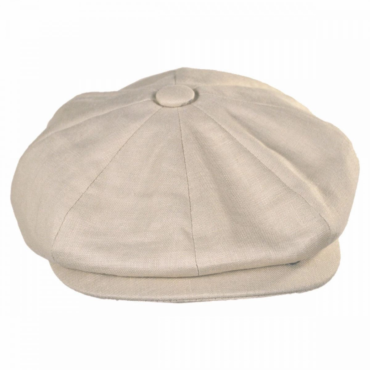 Linen and Cotton Newsboy Cap