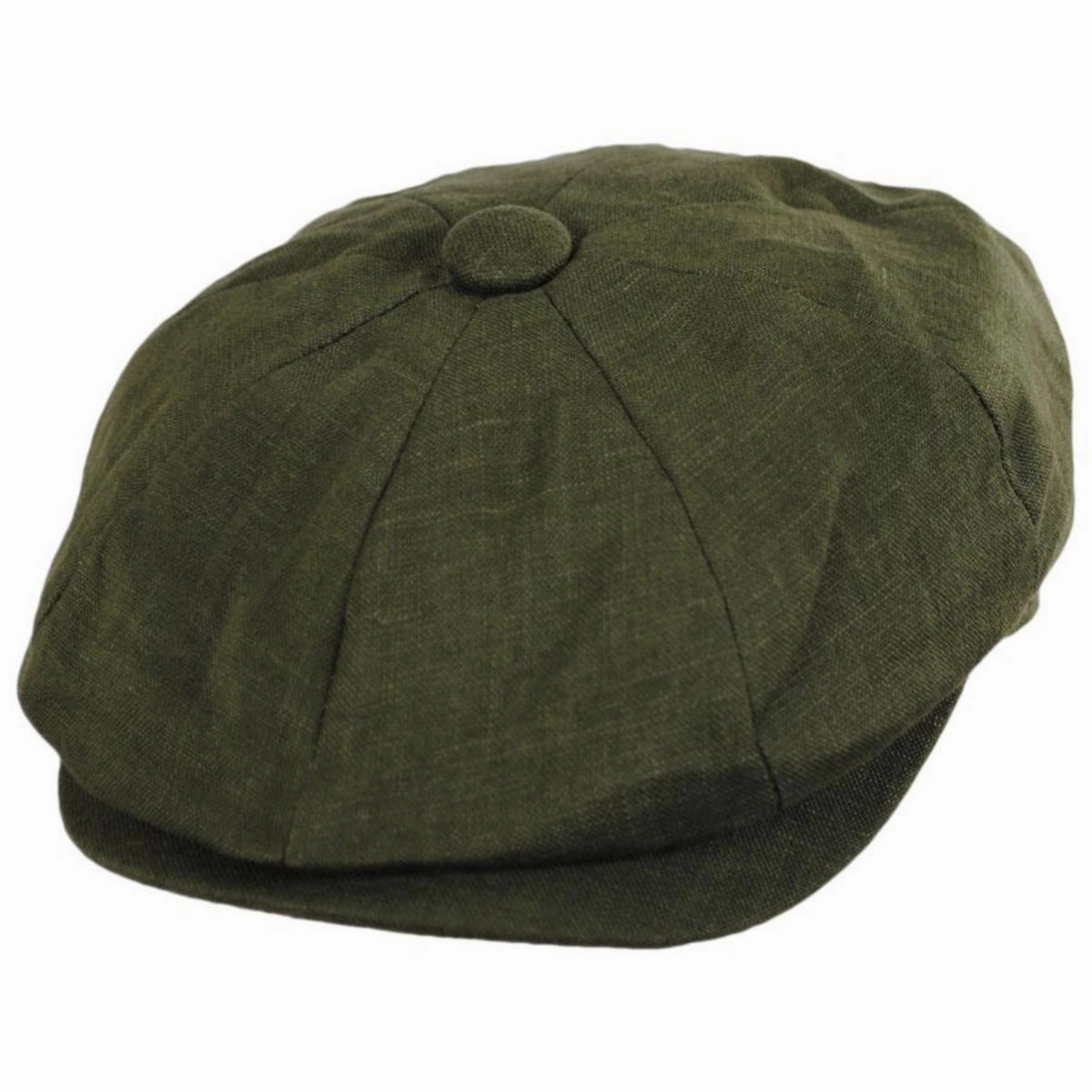 Linen and Cotton Newsboy Cap