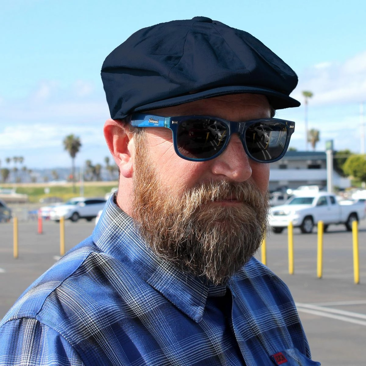 Linen and Cotton Newsboy Cap