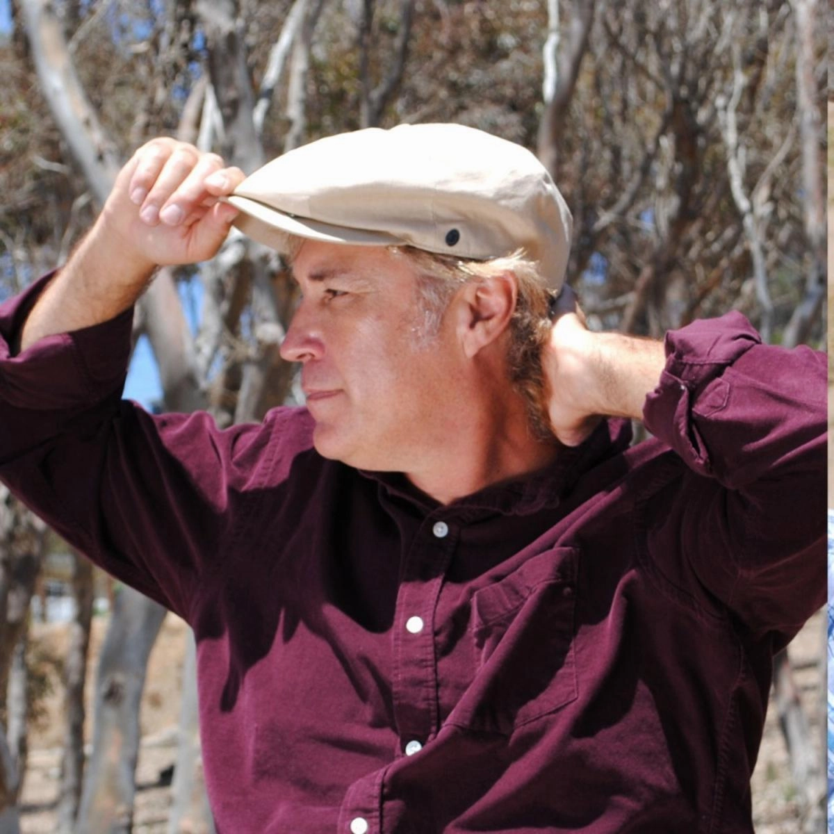 Linen and Cotton Newsboy Cap