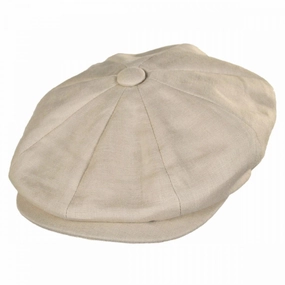 Linen and Cotton Newsboy Cap