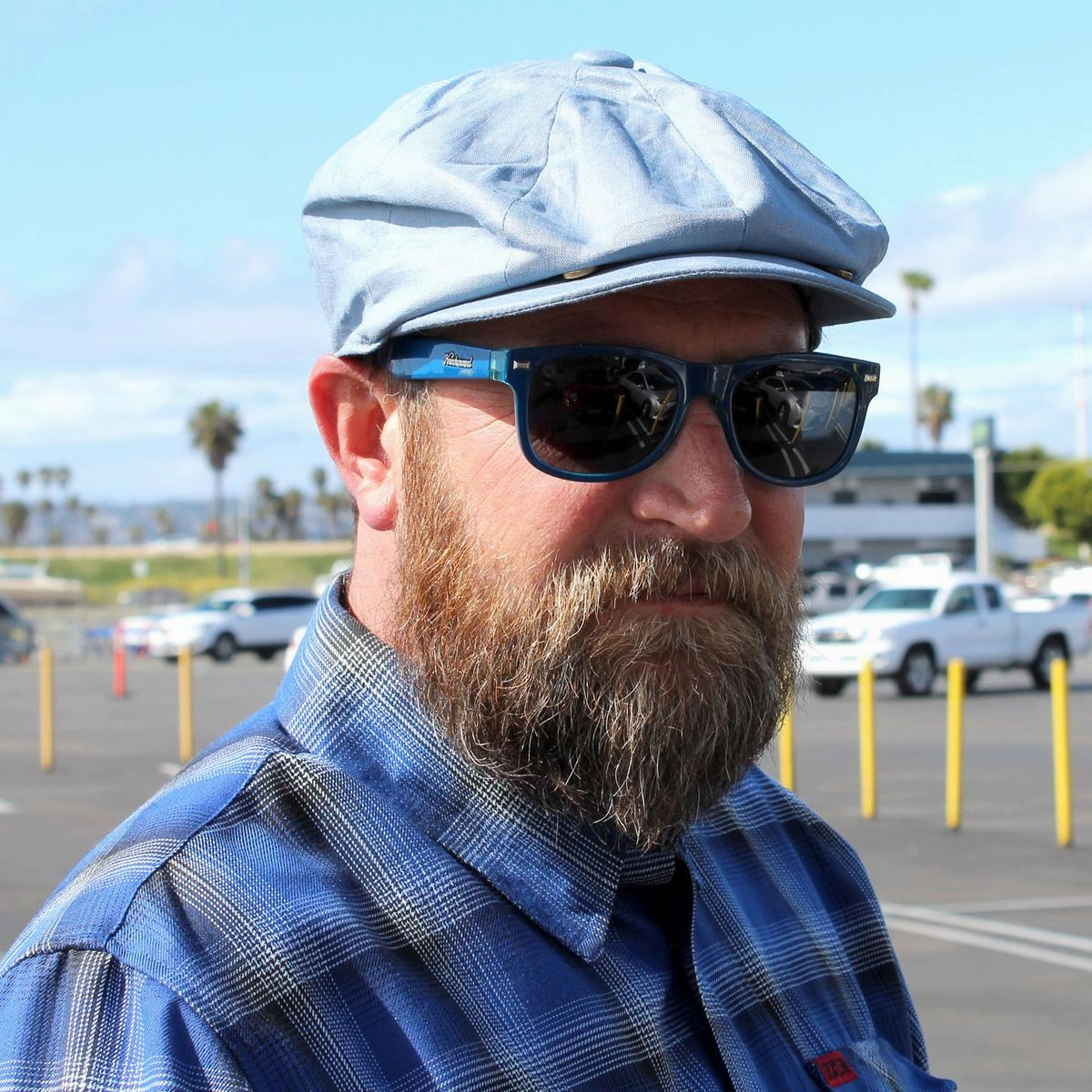 Linen and Cotton Newsboy Cap