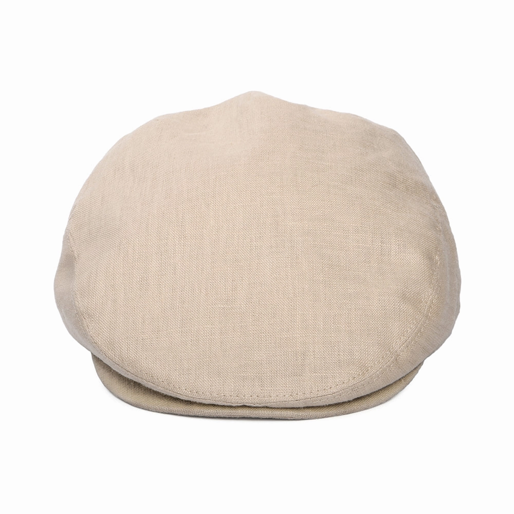 Linen Flat Cap - Natural