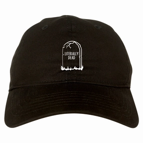 Literally Dead Halloween Mens Dad Hat Baseball Cap