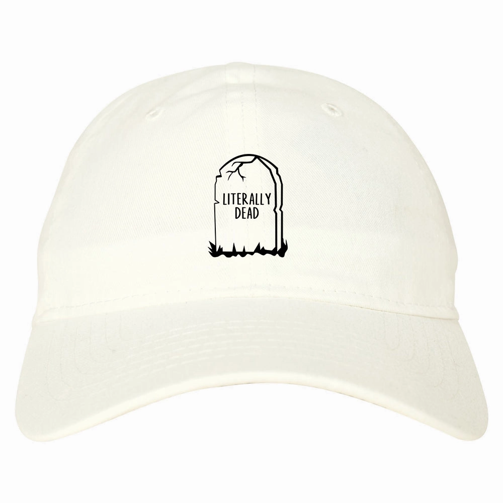 Literally Dead Halloween Mens Dad Hat Baseball Cap