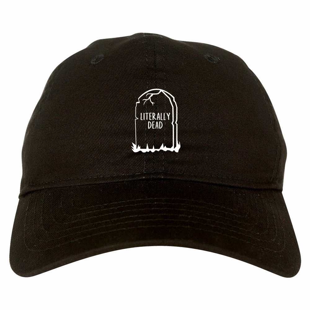 Literally Dead Halloween Mens Dad Hat Baseball Cap