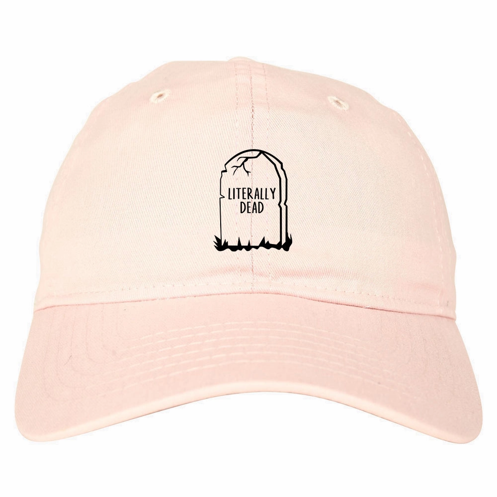 Literally Dead Halloween Mens Dad Hat Baseball Cap
