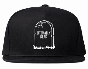 Literally Dead Halloween Mens Snapback Hat