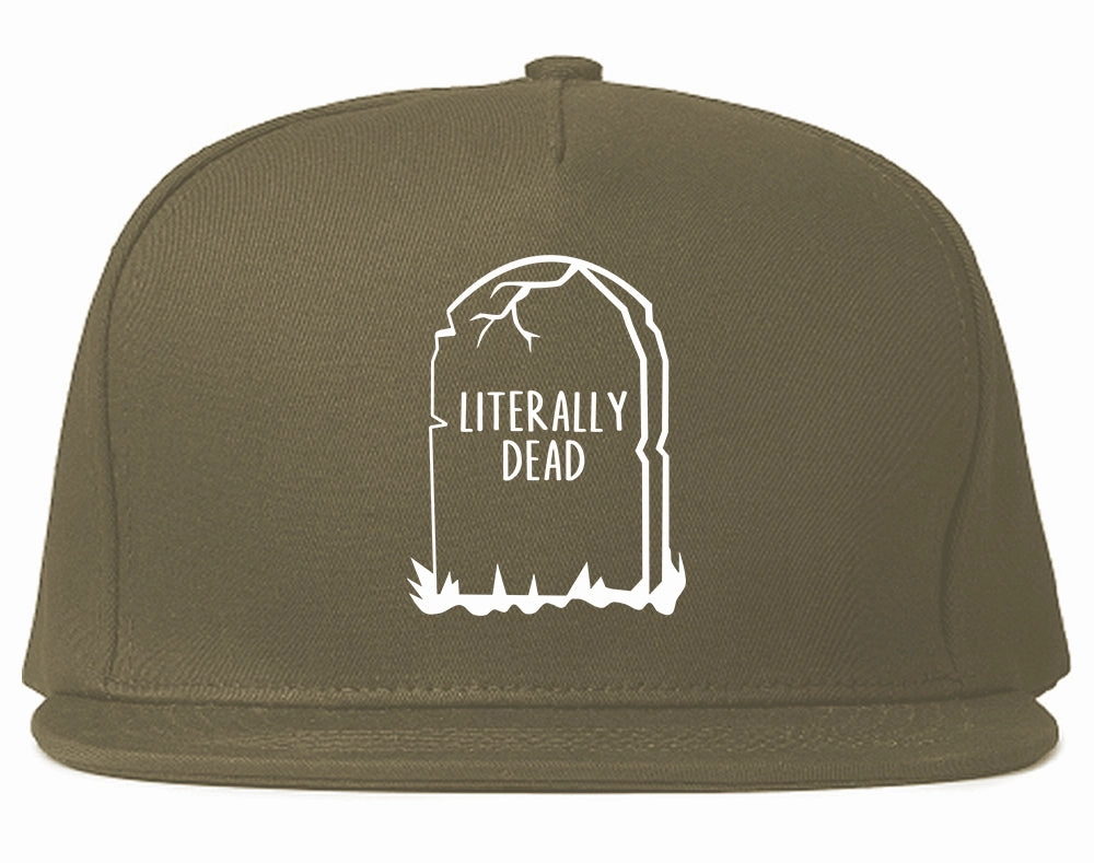 Literally Dead Halloween Mens Snapback Hat
