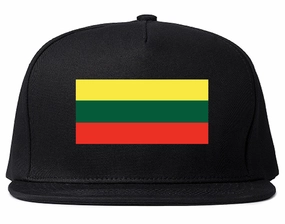 Lithuania Flag Country Printed Snapback Hat Cap