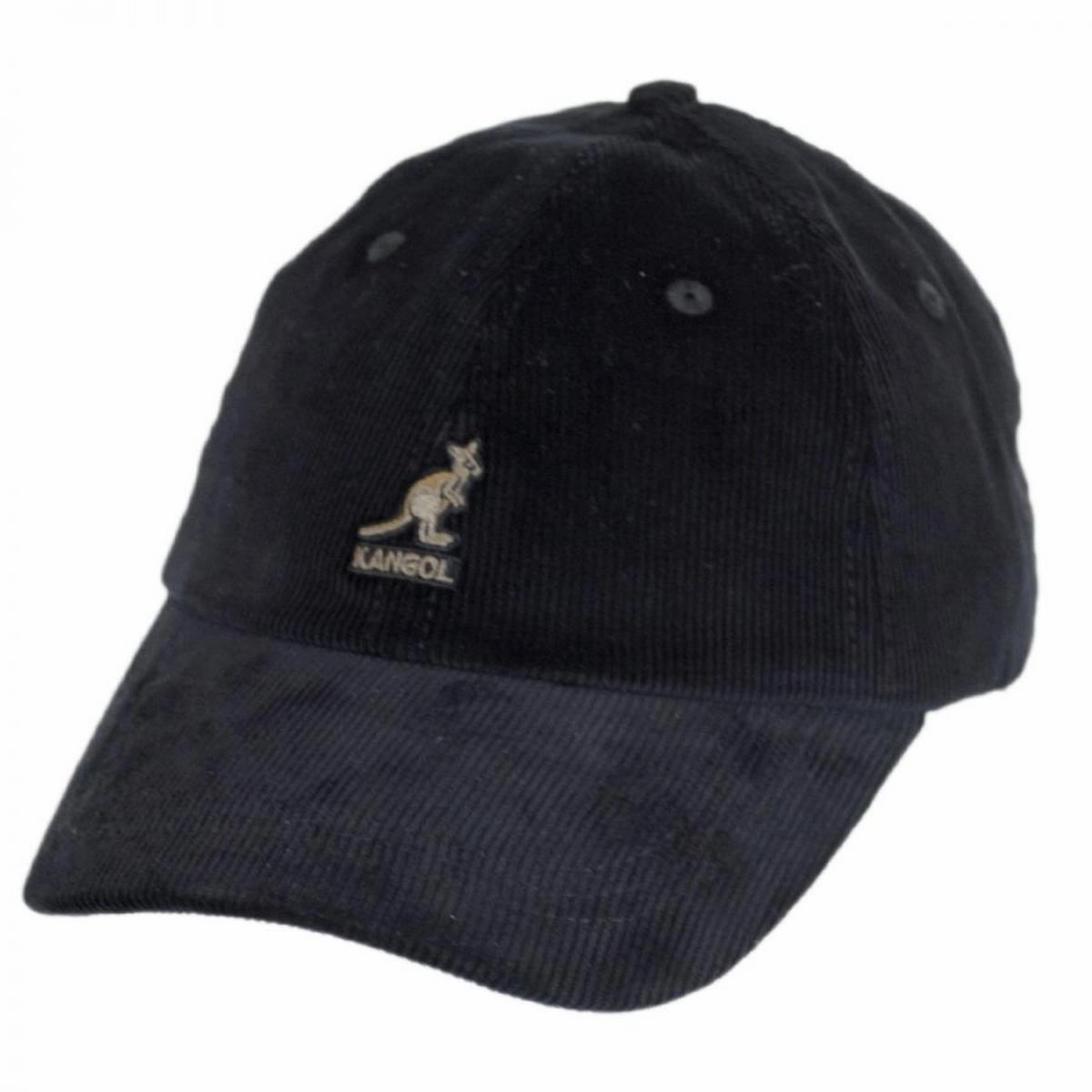 Logo Corduroy Strapback Baseball Cap Dad Hat