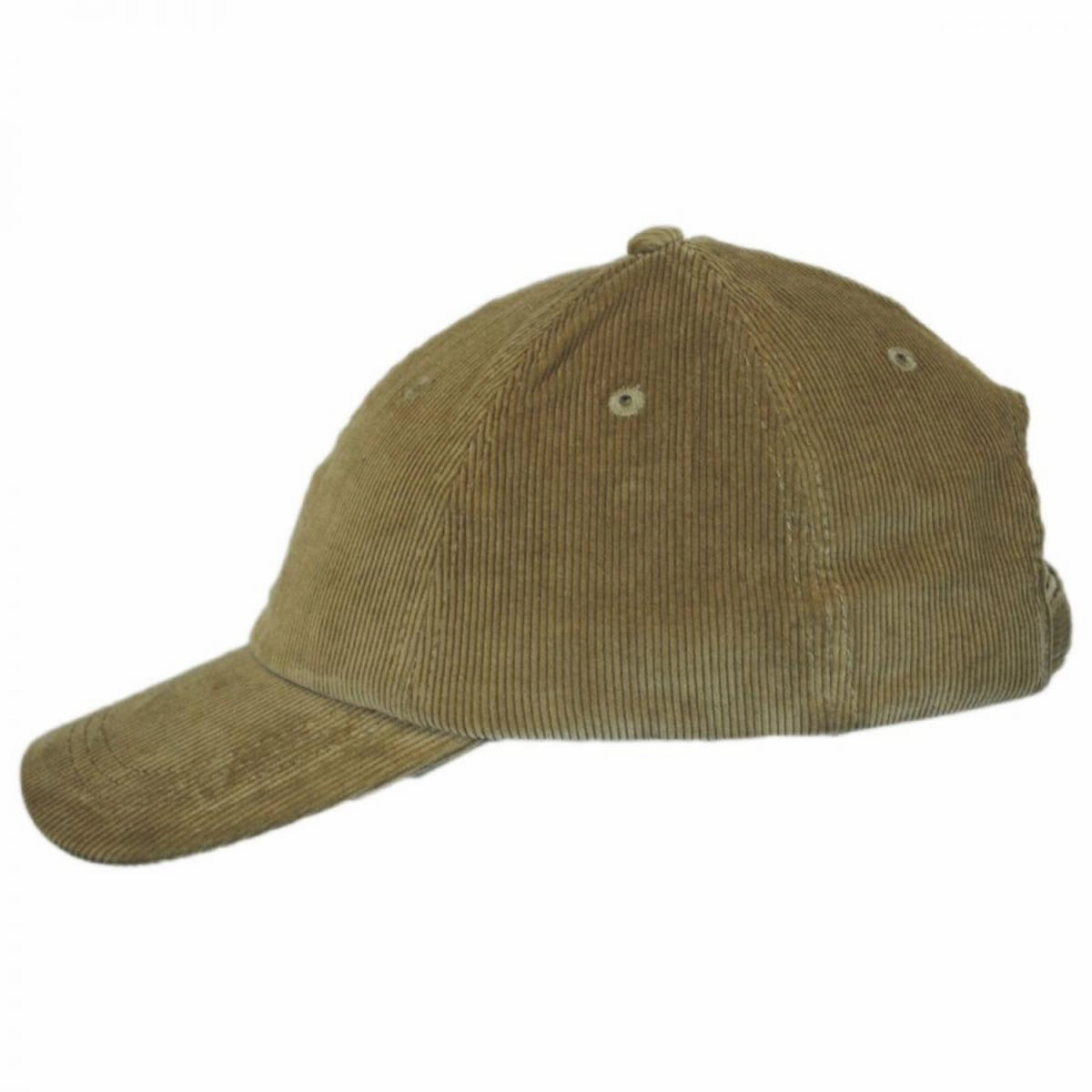 Logo Corduroy Strapback Baseball Cap Dad Hat