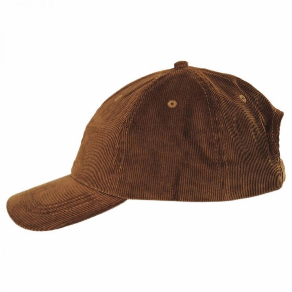 Logo Corduroy Strapback Baseball Cap Dad Hat