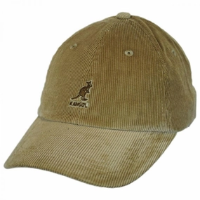 Logo Corduroy Strapback Baseball Cap Dad Hat