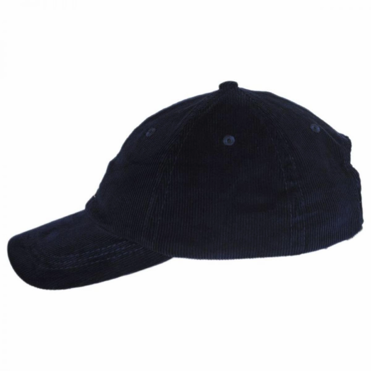 Logo Corduroy Strapback Baseball Cap Dad Hat