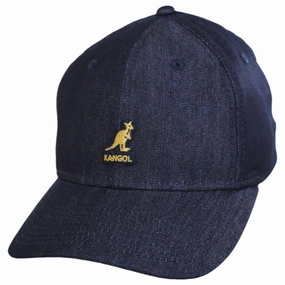 Logo Denim Flexfit Fitted Baseball Cap