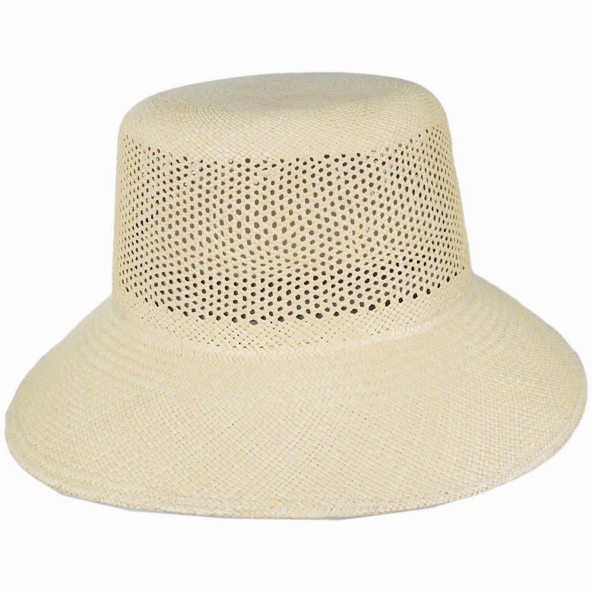 Lopez Vent Crown Panama Straw Sun Hat