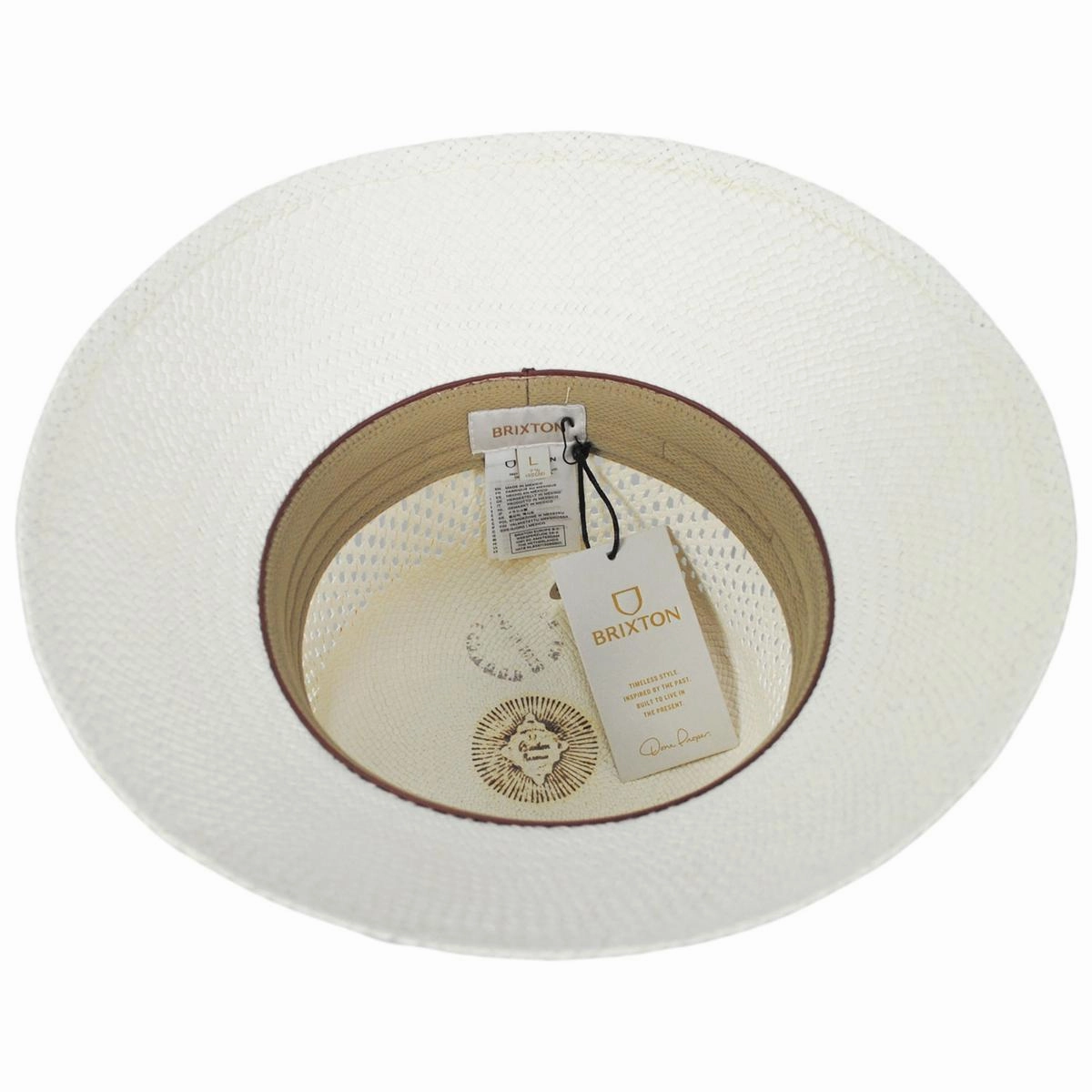 Lopez Vent Crown Panama Straw Sun Hat