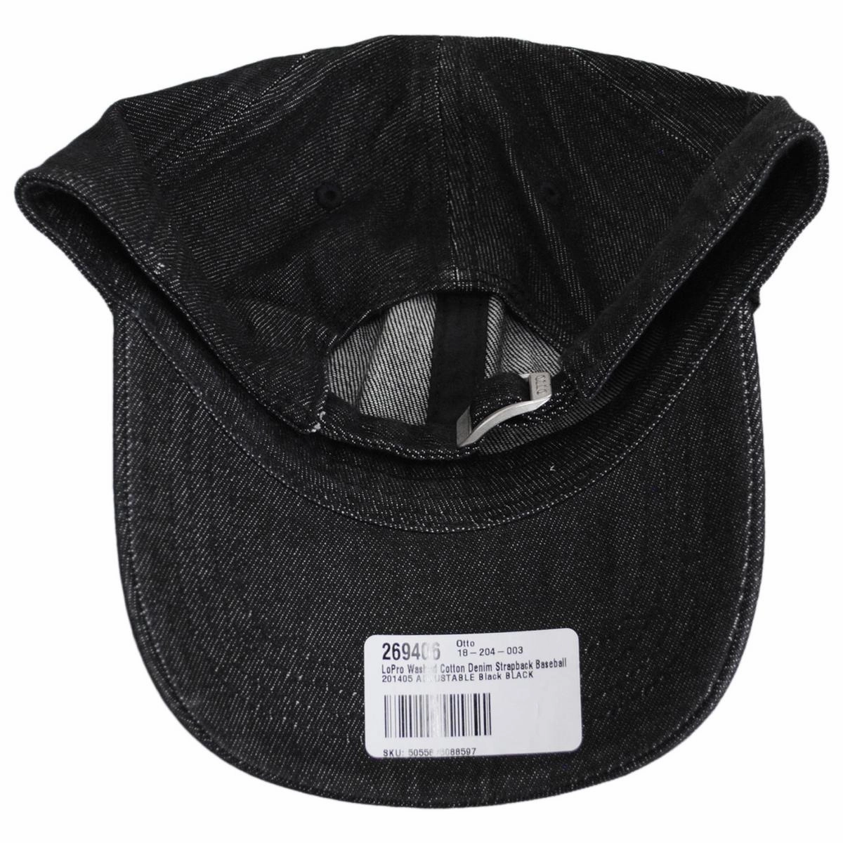 LoPro Washed Cotton Denim Strapback Baseball Cap Dad Hat