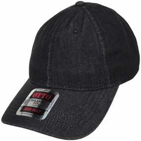 LoPro Washed Cotton Denim Strapback Baseball Cap Dad Hat
