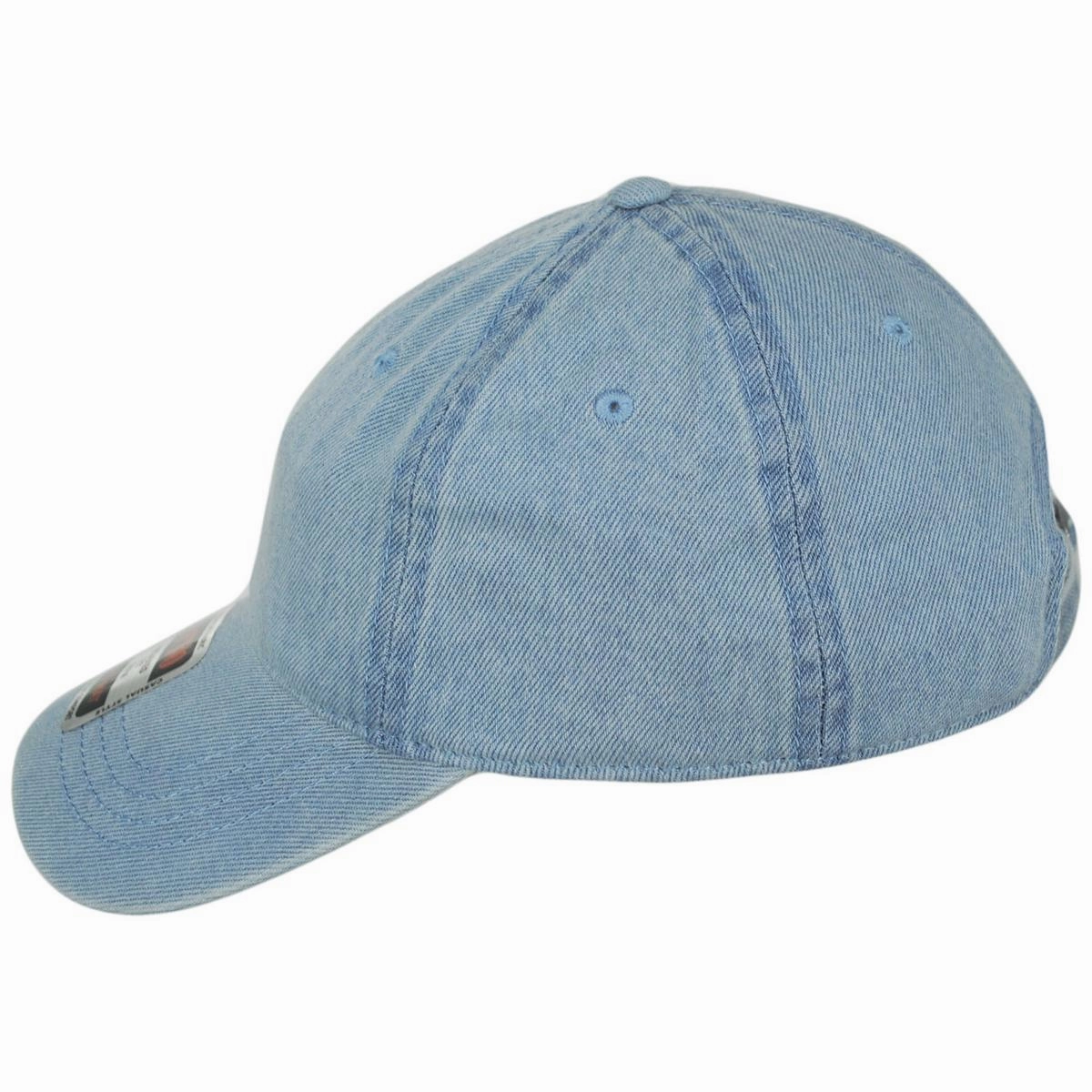 LoPro Washed Cotton Denim Strapback Baseball Cap Dad Hat