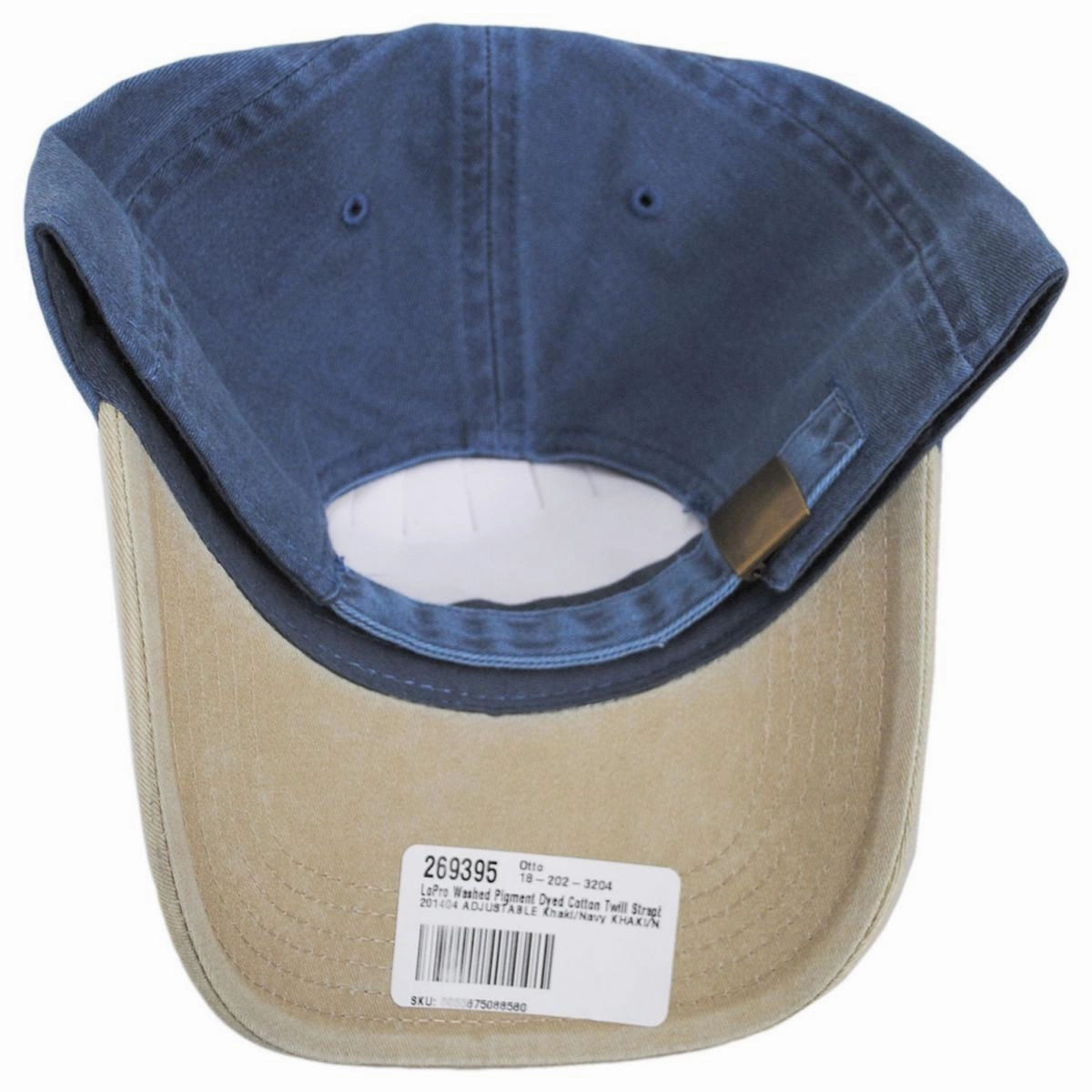 LoPro Washed Pigment Dyed Cotton Twill Strapback Baseball Cap Dad Hat