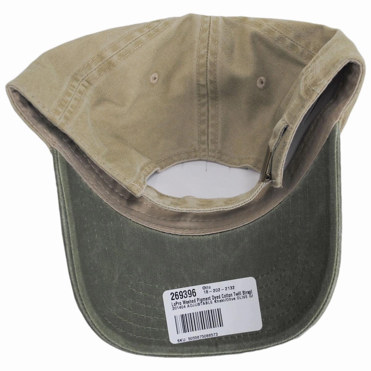LoPro Washed Pigment Dyed Cotton Twill Strapback Baseball Cap Dad Hat