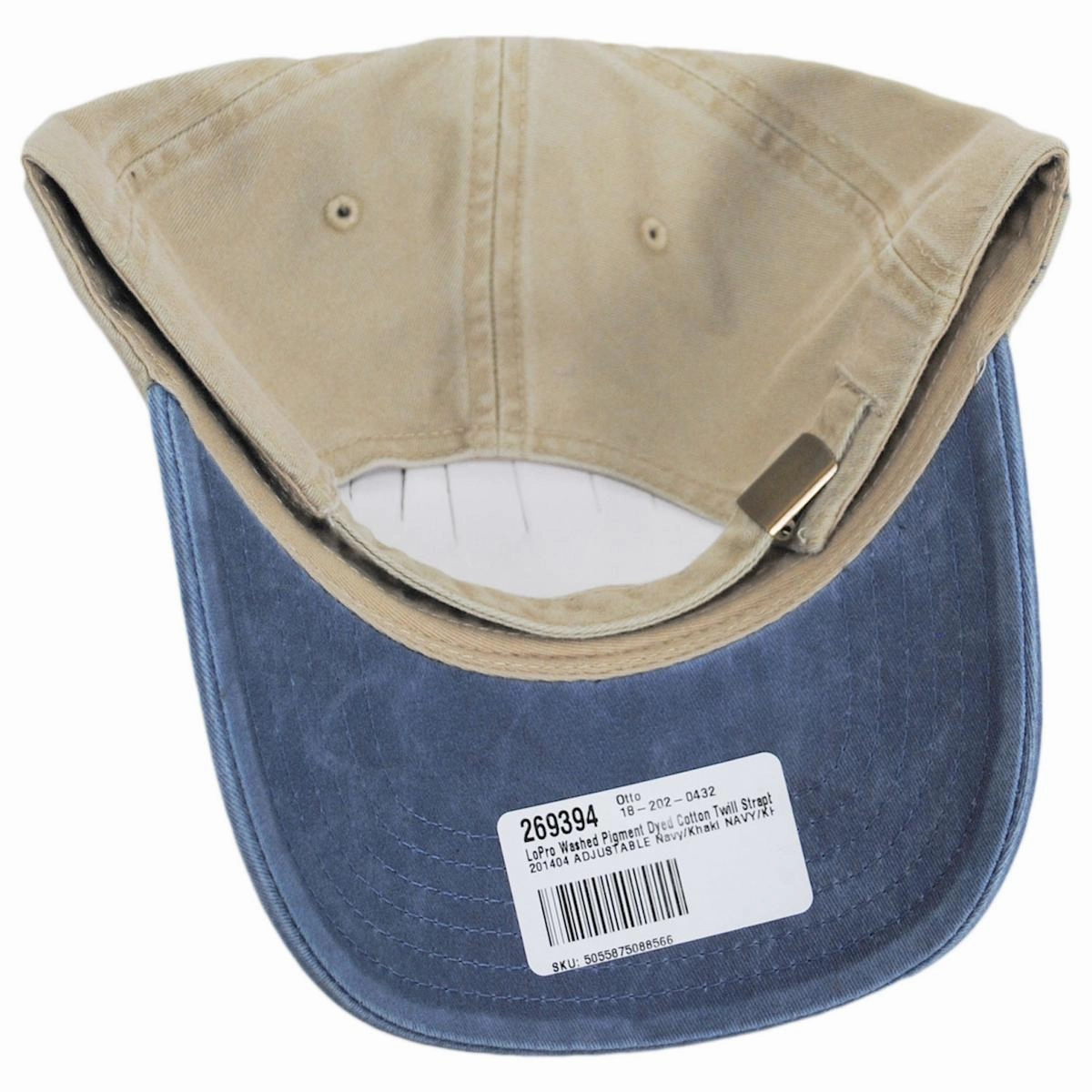 LoPro Washed Pigment Dyed Cotton Twill Strapback Baseball Cap Dad Hat