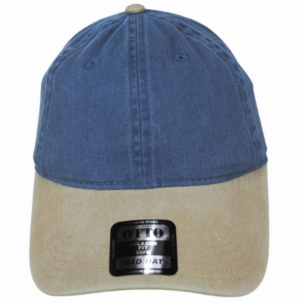 LoPro Washed Pigment Dyed Cotton Twill Strapback Baseball Cap Dad Hat