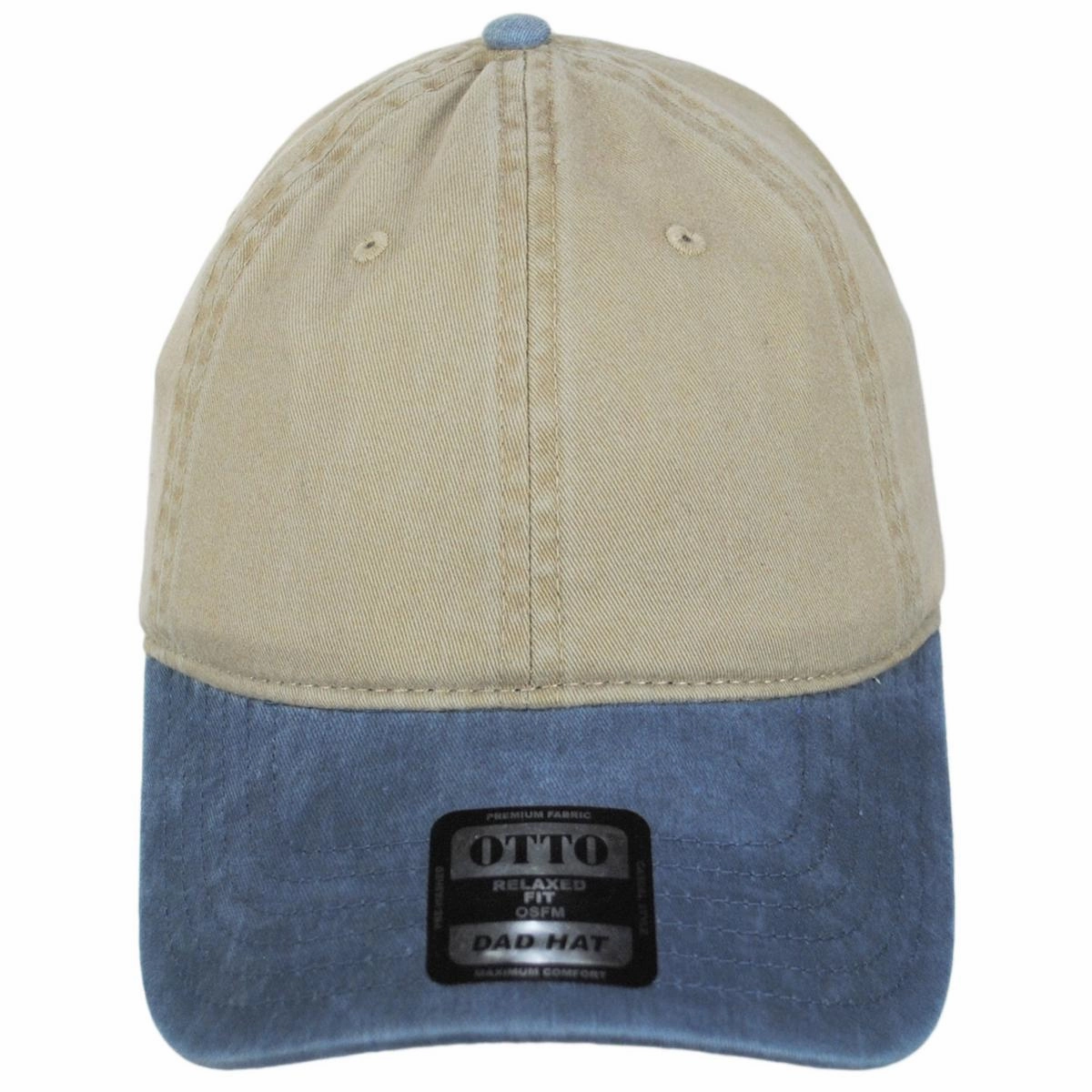 LoPro Washed Pigment Dyed Cotton Twill Strapback Baseball Cap Dad Hat