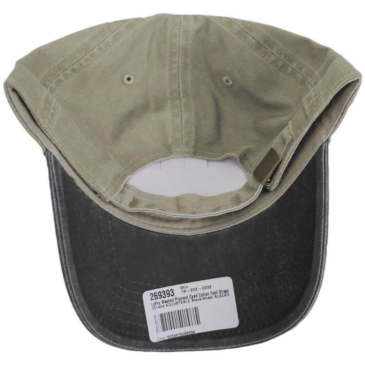 LoPro Washed Pigment Dyed Cotton Twill Strapback Baseball Cap Dad Hat