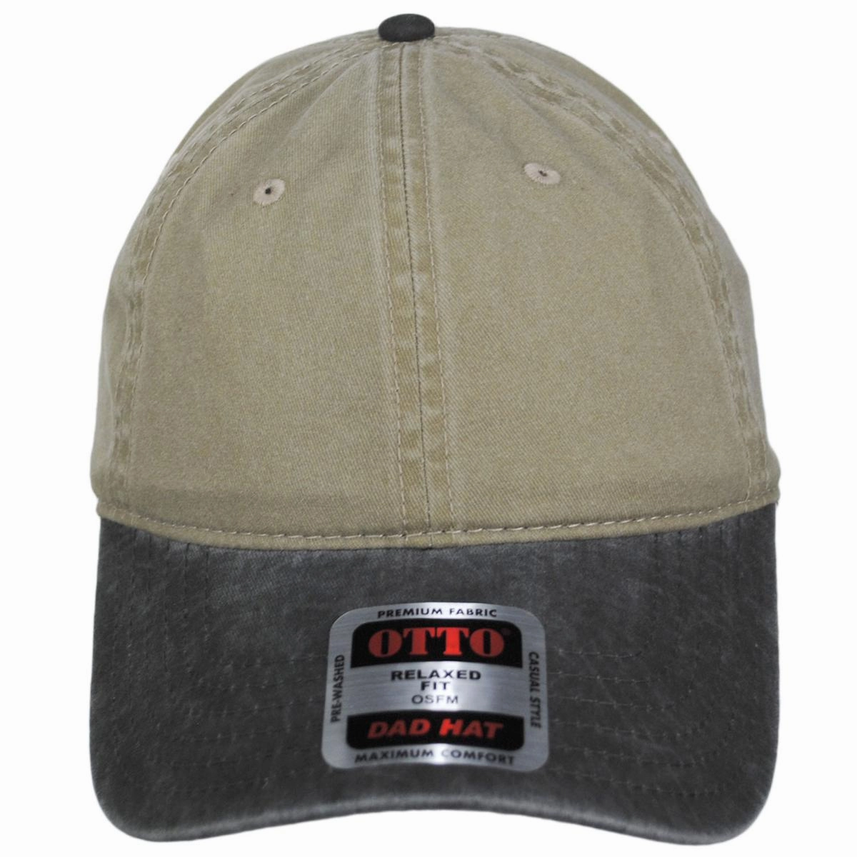 LoPro Washed Pigment Dyed Cotton Twill Strapback Baseball Cap Dad Hat