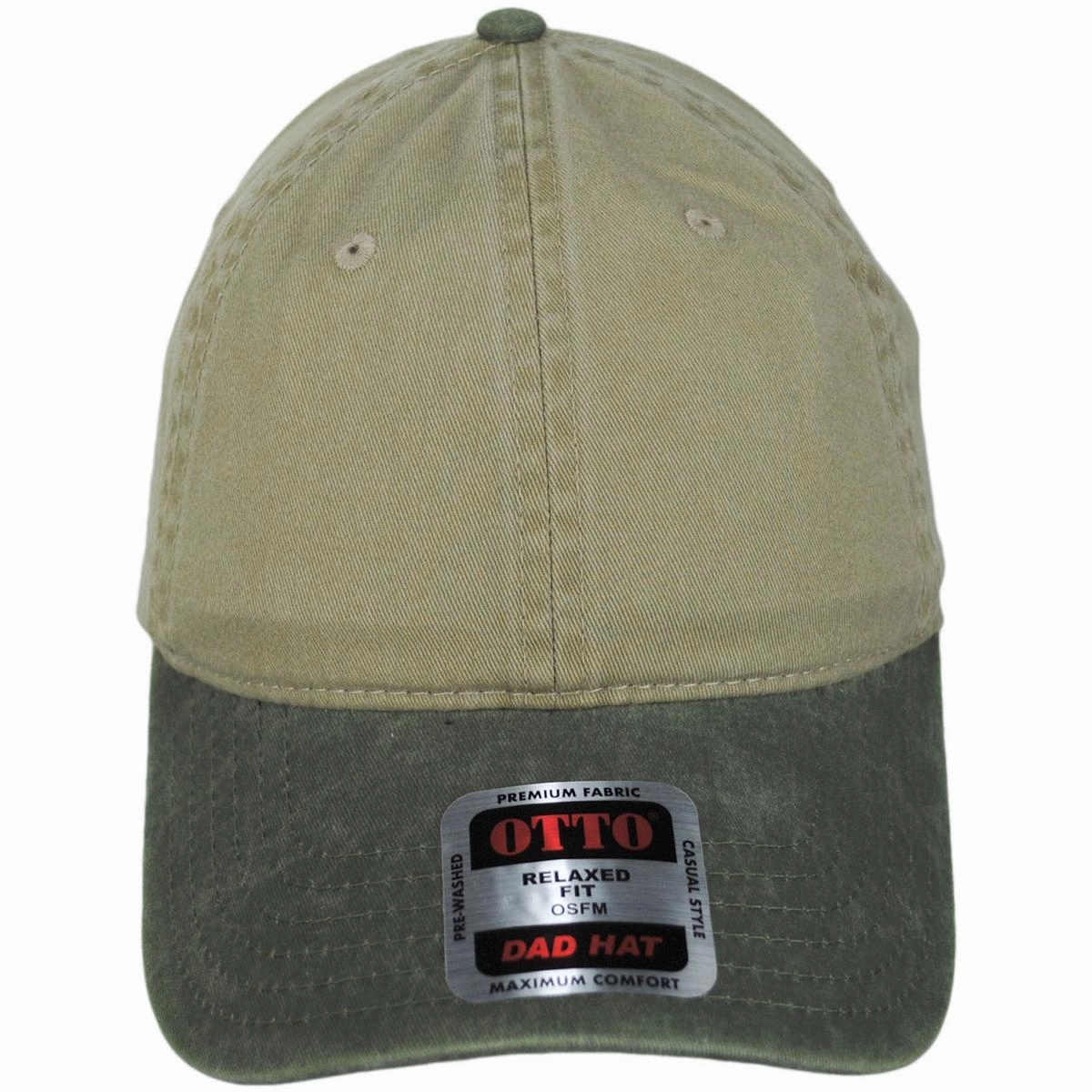 LoPro Washed Pigment Dyed Cotton Twill Strapback Baseball Cap Dad Hat