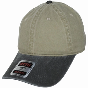 LoPro Washed Pigment Dyed Cotton Twill Strapback Baseball Cap Dad Hat