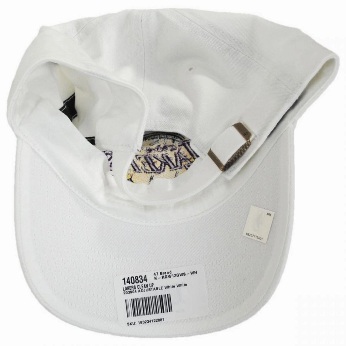 Los Angeles Lakers NBA Clean Up Strapback Baseball Cap Dad Hat