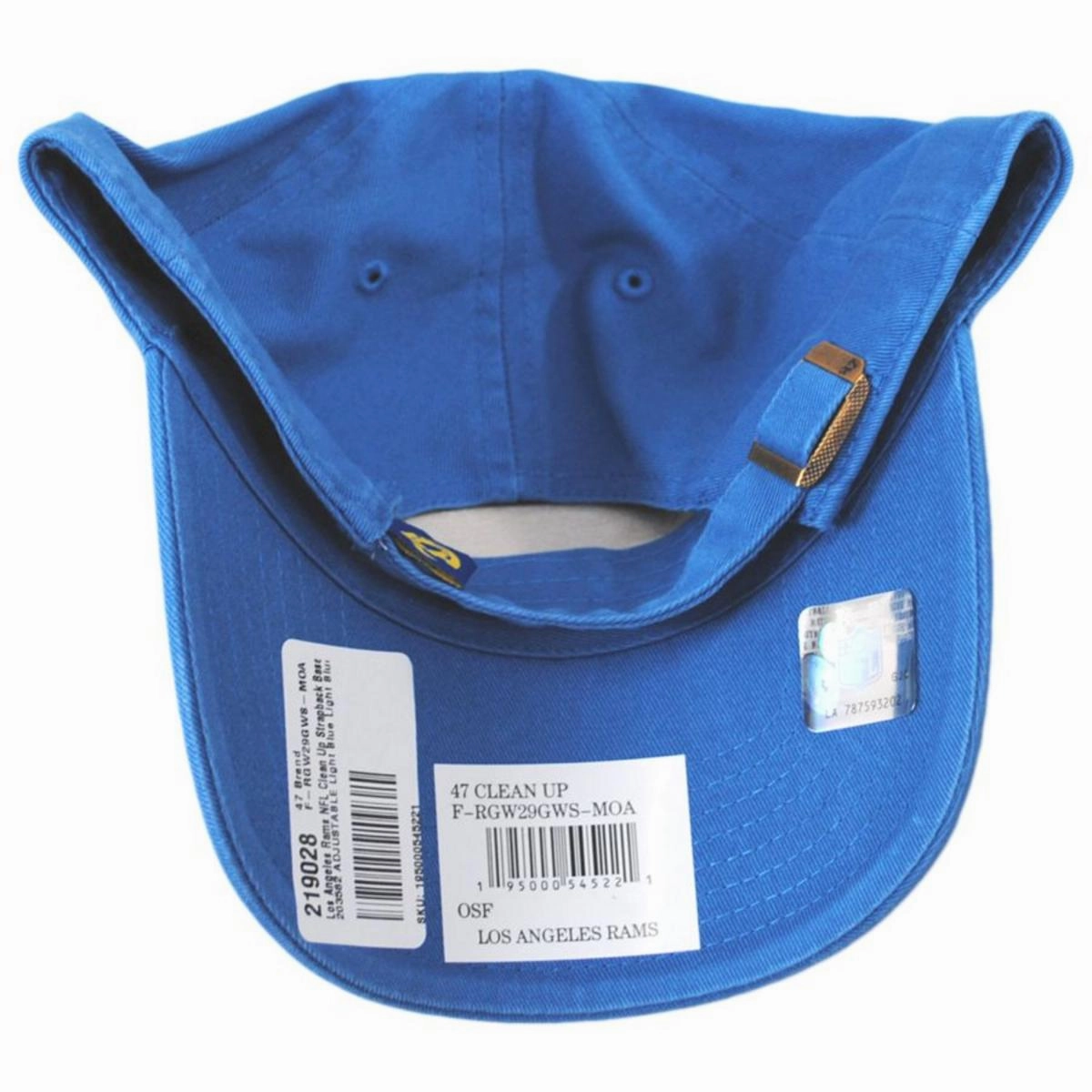 Los Angeles Rams NFL Clean Up Strapback Baseball Cap Dad Hat