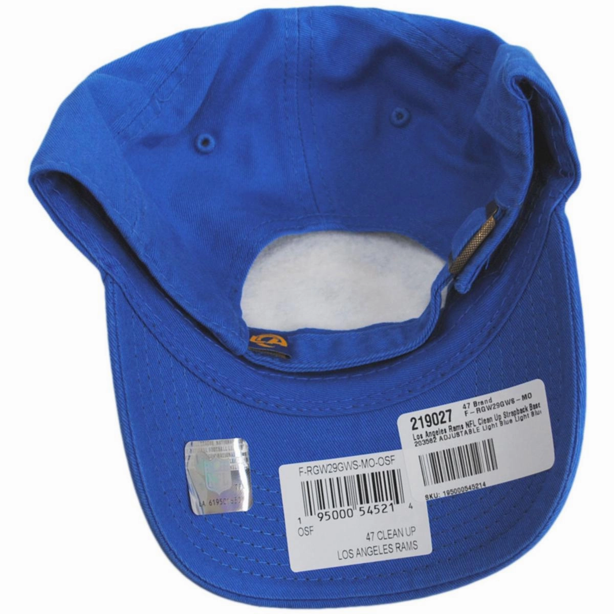 Los Angeles Rams NFL Clean Up Strapback Baseball Cap Dad Hat