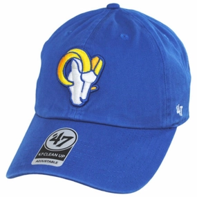 Los Angeles Rams NFL Clean Up Strapback Baseball Cap Dad Hat